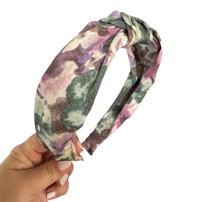 Brushed Floral Knot Headband