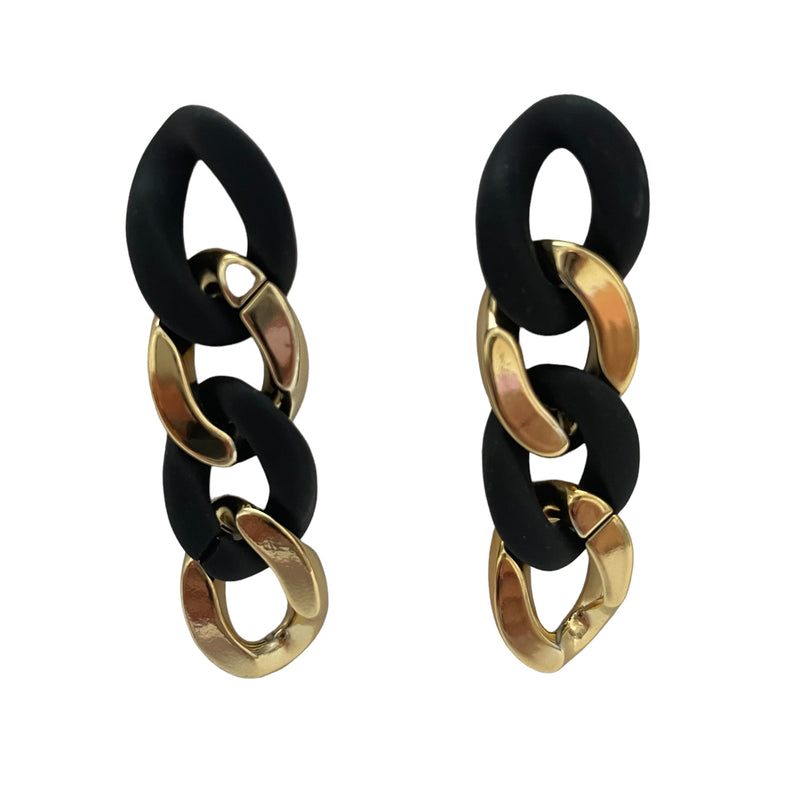 Black + Gold Chain Link