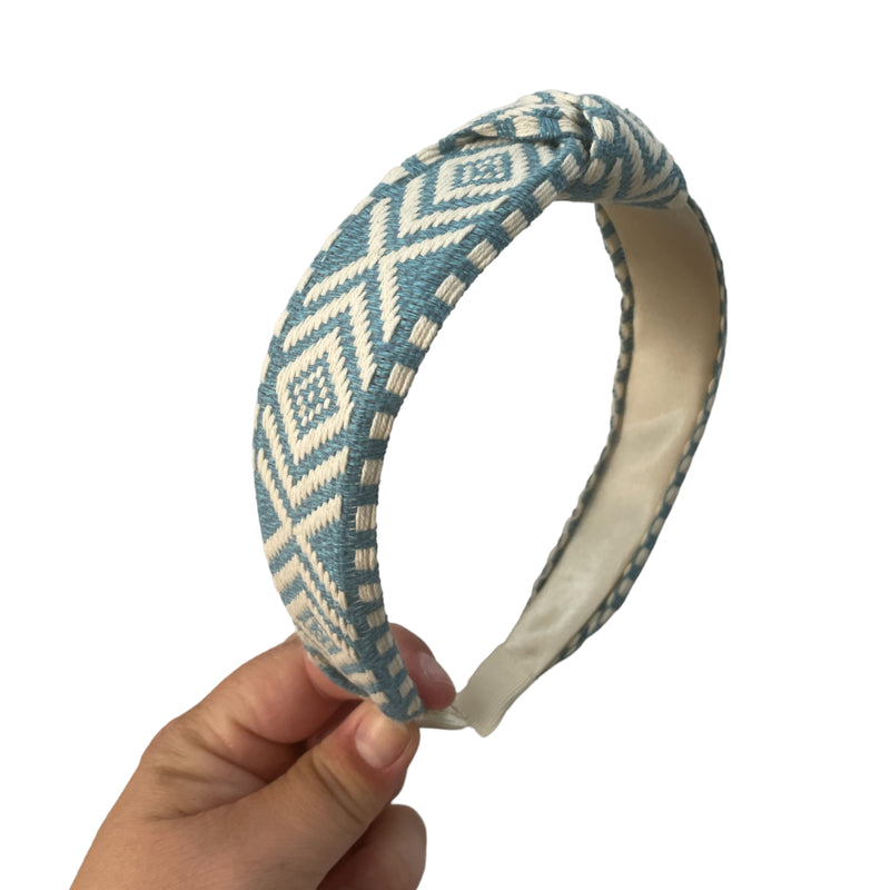 Aztec Headband - Lt Blue