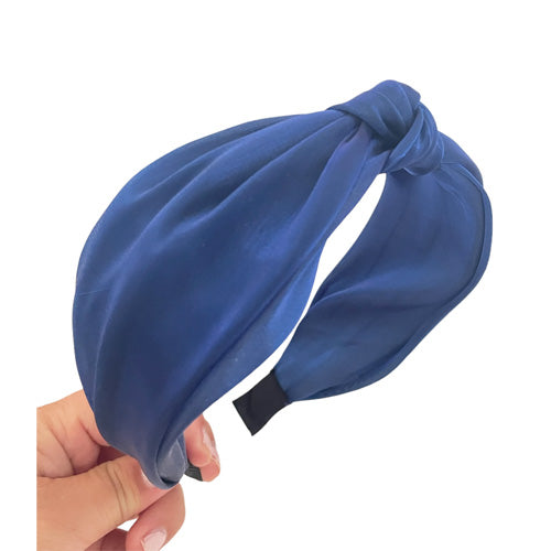 Blue Metallic Sheen Twist Headband