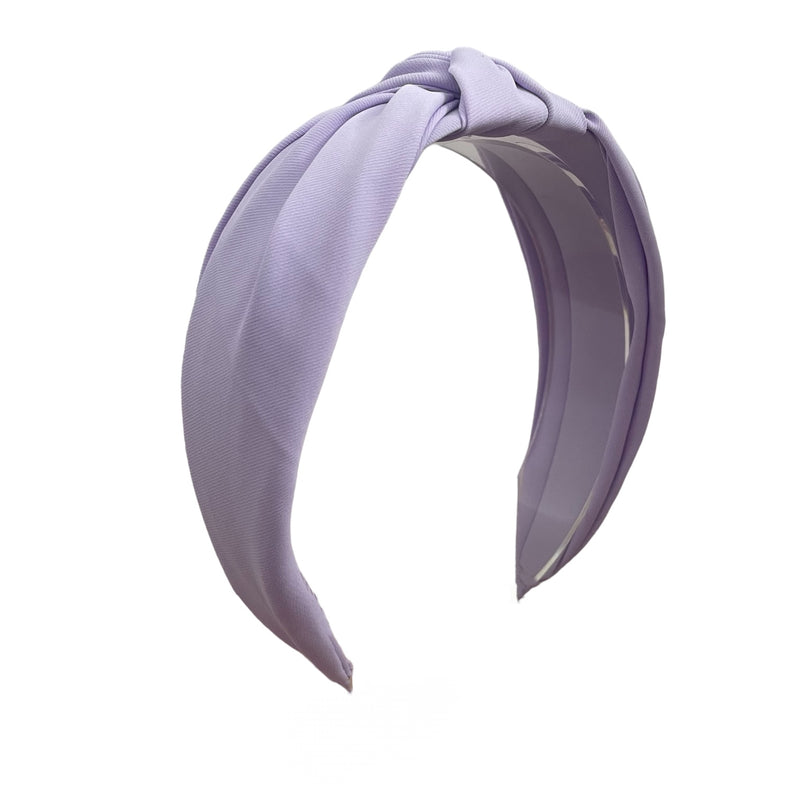 Solid Cloth Knot Headband - Lilac
