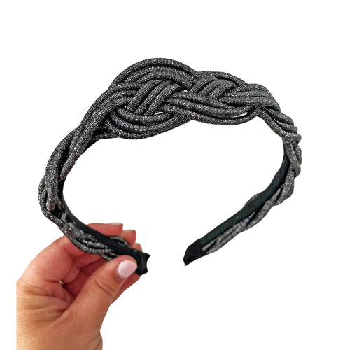 Braided Knot - Black Headband