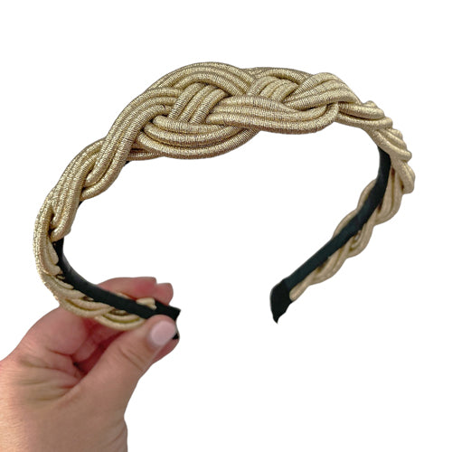 Braided Knot - Gold Headband