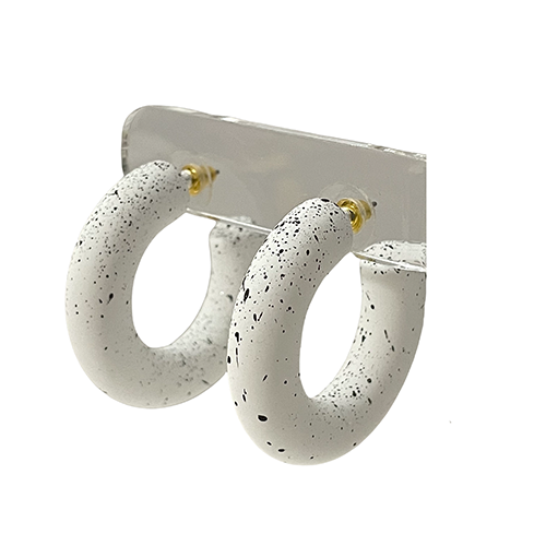 Bubble Hoop - Speckled White