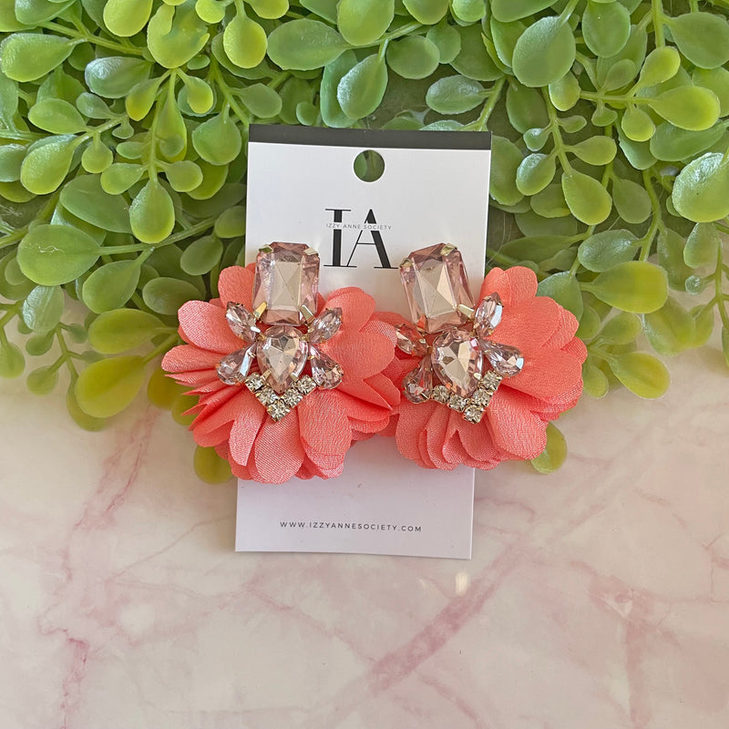 Floral Ruffles - Coral