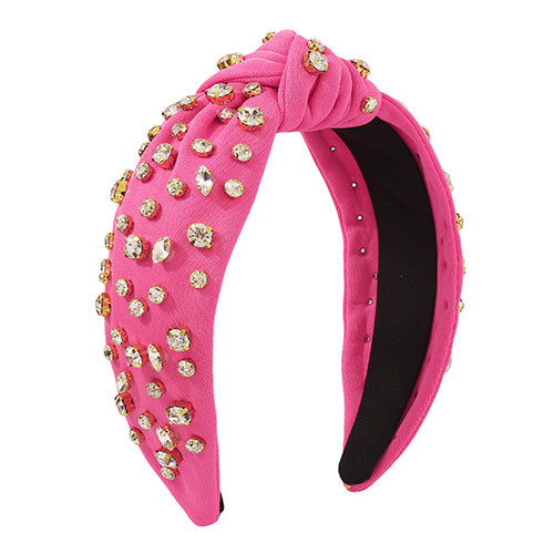Sprinkled Gems - Hot Pink Headband
