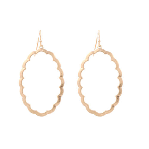 Scallop Oval - Gold